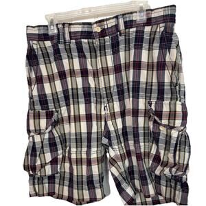 Polo Ralph Lauren Men’s Cargo Short Plaid Sz 34 Retro Y2K Beach Preppy Golf